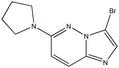 3-Bromo-6-pyrrolidin-1-yl-imidazo[1,2-b]pyridazine Structure