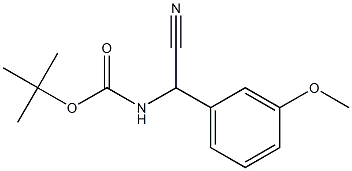 [Cyano-(3-methoxy-phenyl)-methyl]-carbamic acid tert-butyl ester|