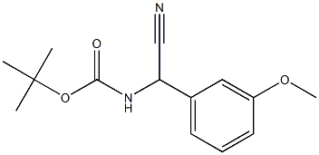  [Cyano-(3-methoxy-phenyl)-methyl]-carbamic acid tert-butyl ester