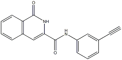 3-Isoquinolinecarboxamide,  N-(3-ethynylphenyl)-1,2-dihydro-1-oxo-