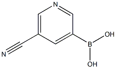 5-氰基吡啶-3-硼酸 结构式