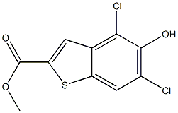 5-羟基-4,6-二氯苯并噻吩-2-甲酸甲酯 结构式