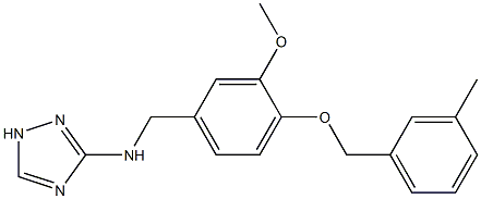  N-{3-methoxy-4-[(3-methylbenzyl)oxy]benzyl}-N-(1H-1,2,4-triazol-3-yl)amine