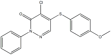 4-chloro-5-[(4-methoxyphenyl)sulfanyl]-2-phenyl-3(2H)-pyridazinone