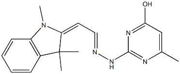 (1,3,3-trimethyl-1,3-dihydro-2H-indol-2-ylidene)acetaldehyde (4-hydroxy-6-methyl-2-pyrimidinyl)hydrazone