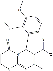 methyl 6-(2,3-dimethoxyphenyl)-8-methyl-4-oxo-3,4-dihydro-2H,6H-pyrimido[2,1-b][1,3]thiazine-7-carboxylate