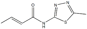 N-(5-methyl-1,3,4-thiadiazol-2-yl)-2-butenamide Structure