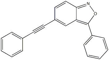 3-phenyl-5-(phenylethynyl)-2,1-benzisoxazole Struktur