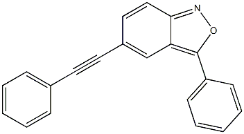 3-phenyl-5-(phenylethynyl)-2,1-benzisoxazole Structure