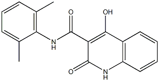 N-(2,6-dimethylphenyl)-4-hydroxy-2-oxo-1,2-dihydro-3-quinolinecarboxamide Structure