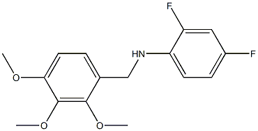N-(2,4-difluorophenyl)-N-(2,3,4-trimethoxybenzyl)amine Structure