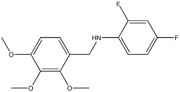 N-(2,4-difluorophenyl)-N-(2,3,4-trimethoxybenzyl)amine 化学構造式