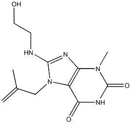  8-[(2-hydroxyethyl)amino]-3-methyl-7-(2-methyl-2-propenyl)-3,7-dihydro-1H-purine-2,6-dione