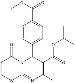 isopropyl 6-[4-(methoxycarbonyl)phenyl]-8-methyl-4-oxo-3,4-dihydro-2H,6H-pyrimido[2,1-b][1,3]thiazine-7-carboxylate