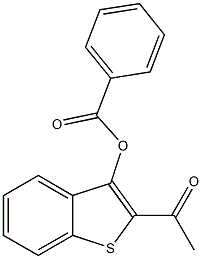 2-acetyl-1-benzothien-3-yl benzoate Structure