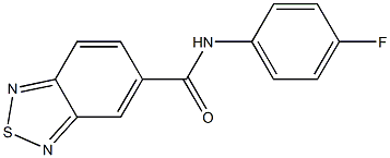 N-(4-fluorophenyl)-2,1,3-benzothiadiazole-5-carboxamide Struktur