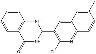 2-(2-chloro-6-methyl-3-quinolinyl)-2,3-dihydro-4(1H)-quinazolinone