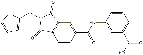 3-({[2-(2-furylmethyl)-1,3-dioxo-2,3-dihydro-1H-isoindol-5-yl]carbonyl}amino)benzoic acid