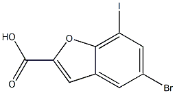 5-bromo-7-iodo-1-benzofuran-2-carboxylic acid