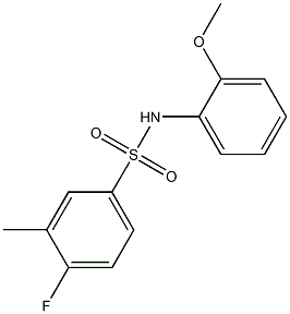 4-fluoro-N-(2-methoxyphenyl)-3-methylbenzenesulfonamide|