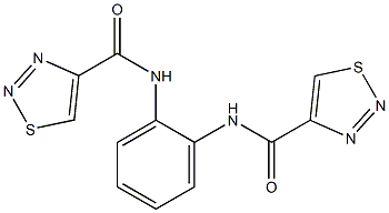 N-{2-[(1,2,3-thiadiazol-4-ylcarbonyl)amino]phenyl}-1,2,3-thiadiazole-4-carboxamide Structure