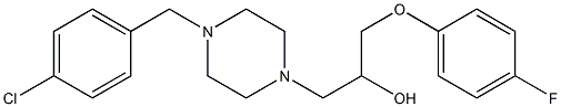 1-[4-(4-chlorobenzyl)-1-piperazinyl]-3-(4-fluorophenoxy)-2-propanol