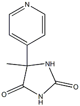 5-methyl-5-(4-pyridinyl)-2,4-imidazolidinedione Struktur