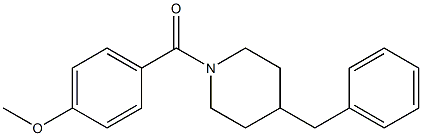 4-benzyl-1-(4-methoxybenzoyl)piperidine 化学構造式