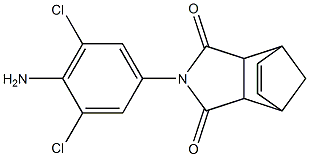 4-(4-amino-3,5-dichlorophenyl)-4-azatricyclo[5.2.1.0~2,6~]dec-8-ene-3,5-dione,,结构式