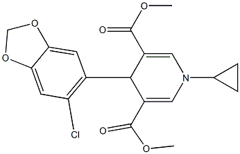 dimethyl 4-(6-chloro-1,3-benzodioxol-5-yl)-1-cyclopropyl-1,4-dihydro-3,5-pyridinedicarboxylate|