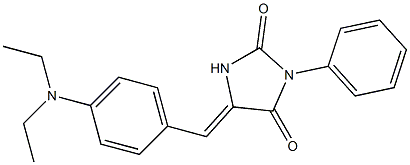 5-[4-(diethylamino)benzylidene]-3-phenylimidazolidine-2,4-dione 结构式