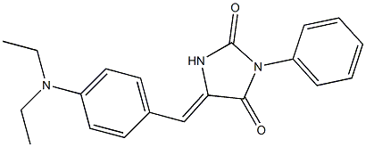  5-[4-(diethylamino)benzylidene]-3-phenylimidazolidine-2,4-dione