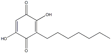 2,5-Dihydroxy-3-heptyl-bezoquinone 结构式