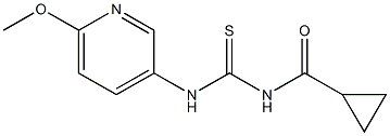 N-(cyclopropylcarbonyl)-N'-(6-methoxy-3-pyridinyl)thiourea Struktur