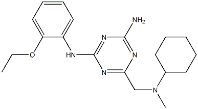  N-(4-amino-6-{[cyclohexyl(methyl)amino]methyl}-1,3,5-triazin-2-yl)-N-(2-ethoxyphenyl)amine