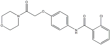  2-chloro-N-{4-[2-(4-morpholinyl)-2-oxoethoxy]phenyl}benzamide