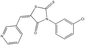  3-(3-chlorophenyl)-5-(3-pyridinylmethylene)-2-thioxo-1,3-thiazolidin-4-one