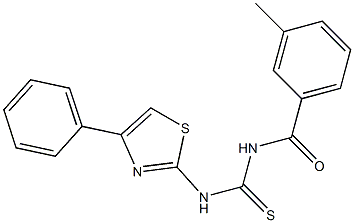 N-(3-methylbenzoyl)-N'-(4-phenyl-1,3-thiazol-2-yl)thiourea