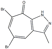 5,7-dibromo-3-methylcyclohepta[c]pyrazol-8(1H)-one