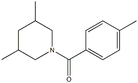 3,5-dimethyl-1-[(4-methylphenyl)carbonyl]piperidine Structure