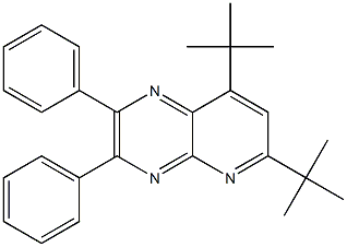 6,8-ditert-butyl-2,3-diphenylpyrido[2,3-b]pyrazine Struktur