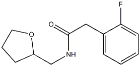 2-(2-fluorophenyl)-N-(tetrahydro-2-furanylmethyl)acetamide Structure