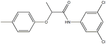 N-(3,5-dichlorophenyl)-2-(4-methylphenoxy)propanamide,,结构式