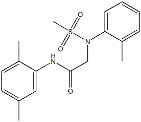 N-(2,5-dimethylphenyl)-2-[2-methyl(methylsulfonyl)anilino]acetamide