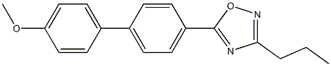 5-(4'-methoxy[1,1'-biphenyl]-4-yl)-3-propyl-1,2,4-oxadiazole 结构式