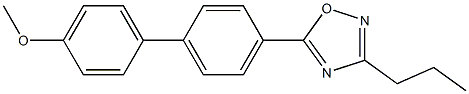 5-(4'-methoxy[1,1'-biphenyl]-4-yl)-3-propyl-1,2,4-oxadiazole,,结构式