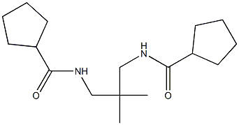 N-{3-[(cyclopentylcarbonyl)amino]-2,2-dimethylpropyl}cyclopentanecarboxamide Structure