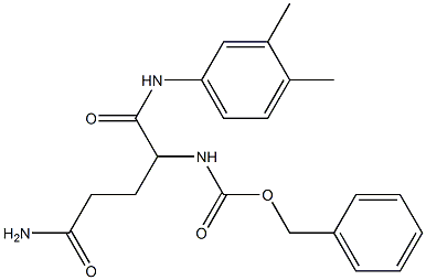 benzyl 4-amino-1-[(3,4-dimethylanilino)carbonyl]-4-oxobutylcarbamate Struktur