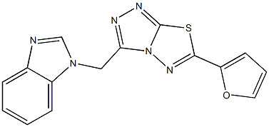1-{[6-(2-furyl)[1,2,4]triazolo[3,4-b][1,3,4]thiadiazol-3-yl]methyl}-1H-benzimidazole