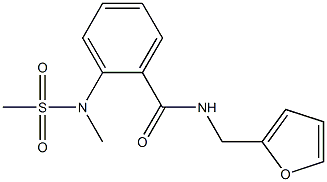 N-(2-furylmethyl)-2-[methyl(methylsulfonyl)amino]benzamide Structure